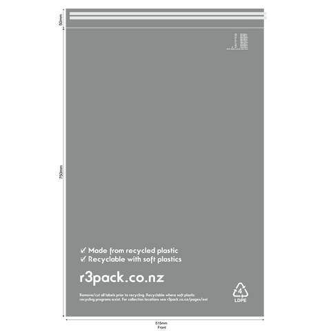 Recycled Courier Bag ZZ 510x750 (pack of 100)