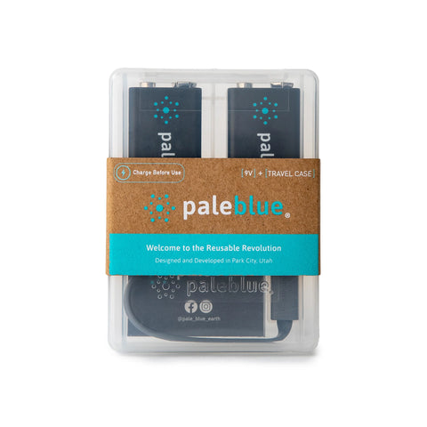 Pale Blue 9V 2-pack (incl USB-C charging cable)