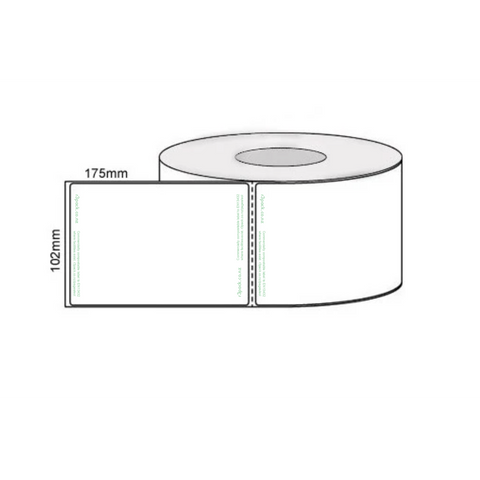 Compostable Courier Label 102x175mm / 200 per roll