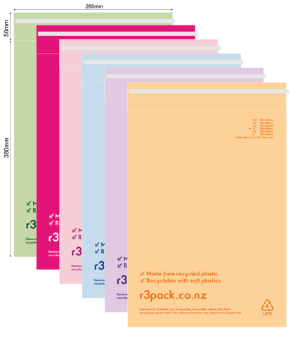 Recycled Courier Bag FS 275x380mm (pack of 100) Coloured