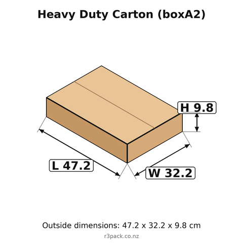 Carton 47.2 x 32.2 x 9.8 cm outside dimensions