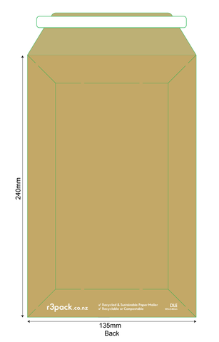 Paper Courier Bag DLE 130x240mm (pack of 100)