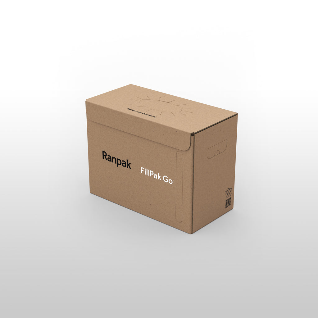 Ranpak Fillpak Go 70gsm x360m Recycled paper in carton dispenser – r3pack
