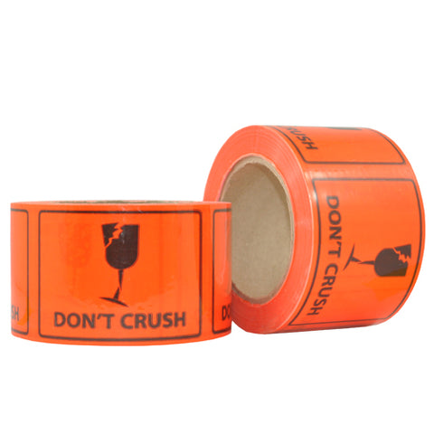 Don't Crush labels on a roll 72x100mm / 660 per roll