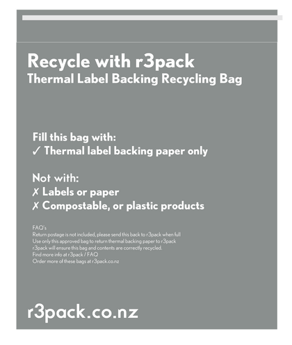 Courier Label Backing Paper - Recycling Bag