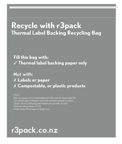 Courier Label Backing Paper - Recycling Bag